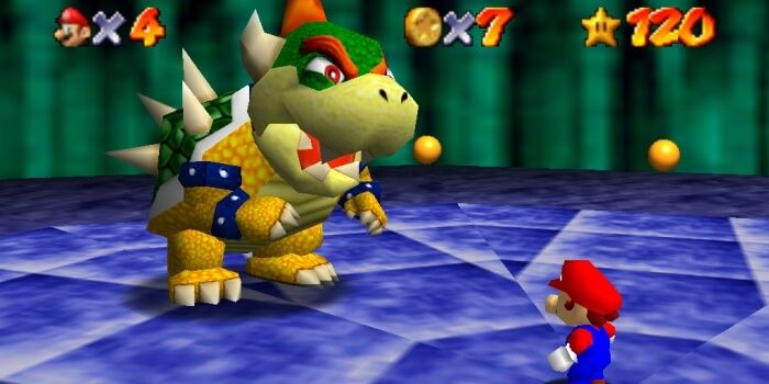 Best Video Game Boss Battles Mario 64 Bowser