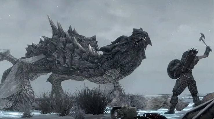 the elder scrolls v skyrim dragon dragonborn switch