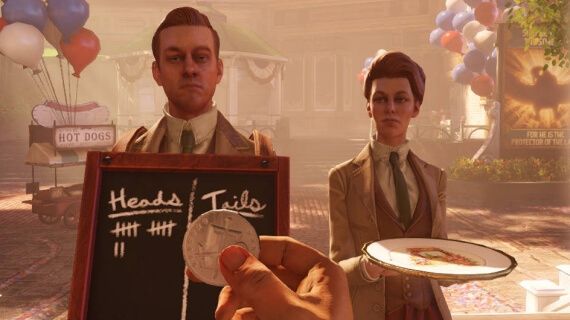 BioShock Infinite Lutece Coin Toss