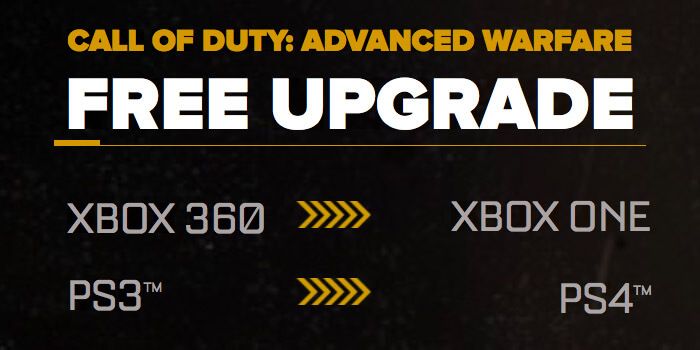 Call of Duty Advanced Warfare Free Upgrade Details