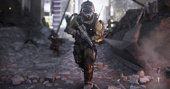 Call of Duty Advanced Warfare running soldier