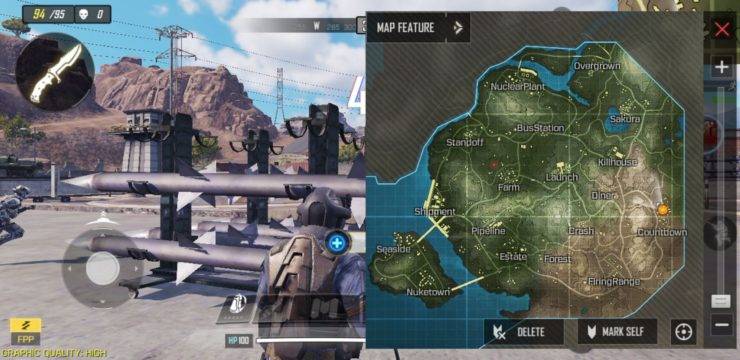 Here is the Call of Duty Mobile Battle Royale Map