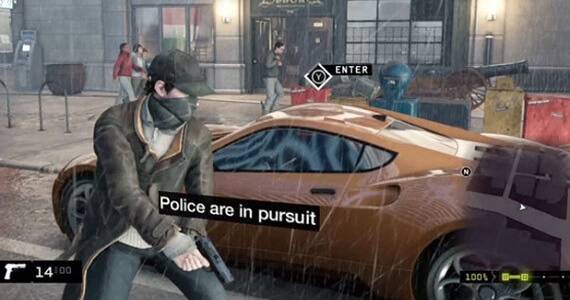 Car stealing in 'Watch Dogs'