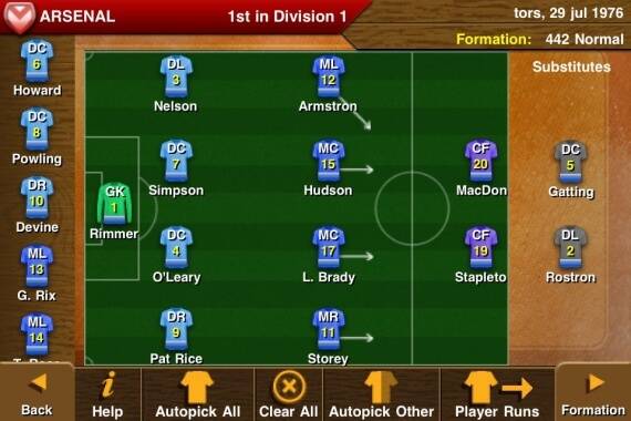 Championship Manager 70s Legends The Best War Games Review Screenshot 1
