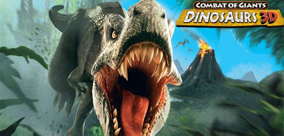 3D Dino Fighting Detailed in Combat of Giants: Dinosaurs 3D