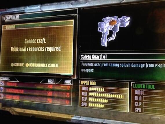 Dead Space 3 Weapon Crafting DLC