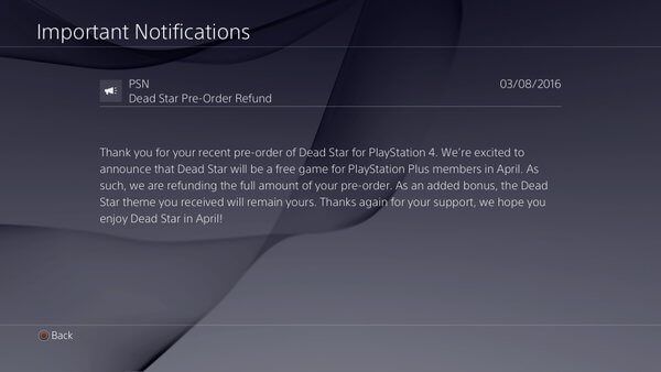 Dead Star Free PS Plus April