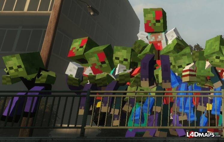 Deathcraft 2 Mod - Minecraft - Left 4 Dead 2 Zombies
