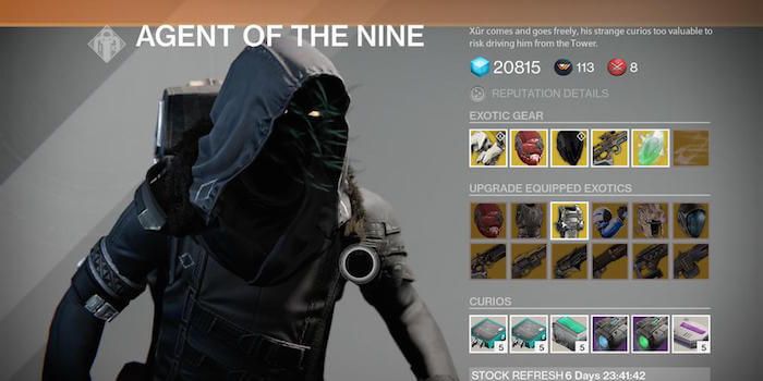 Desting Xur Selection March 27