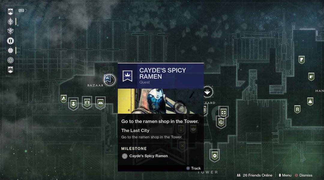 Destiny 2 Cayde's Spicy Ramen quest screenshot
