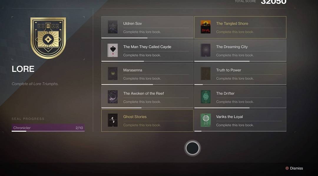 destiny 2 forsaken chronicler title progress