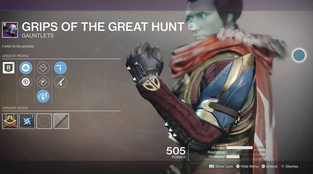 destiny 2 forsaken grips of the great hunt hunter raid armor last wish
