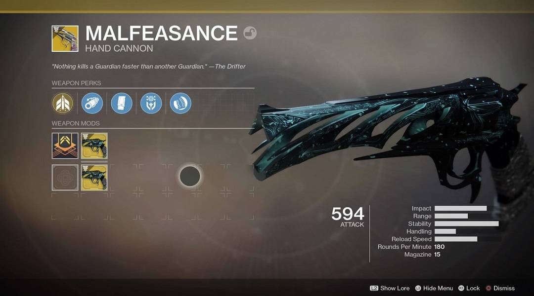 Destiny 2: How to Unlock the Malfeasance Exotic Hand Cannon