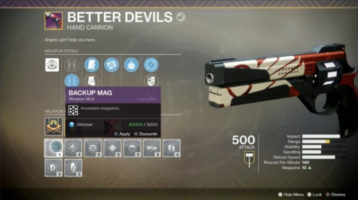 destiny 2 forsaken mod rework system random rolls better devils