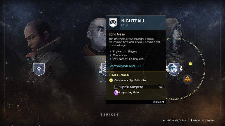 destiny 2 nightfall challenge milestone