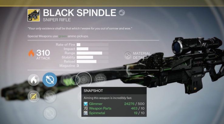 Destiny Black Spindle Guide