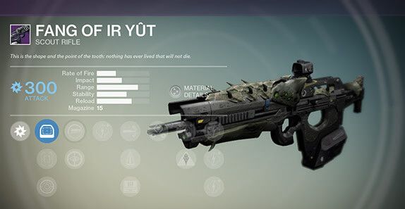 Destiny - Fang of Ir Yut Raid Weapon