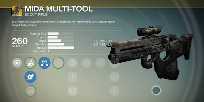 Destiny MIDA Multi-Tool Exotic