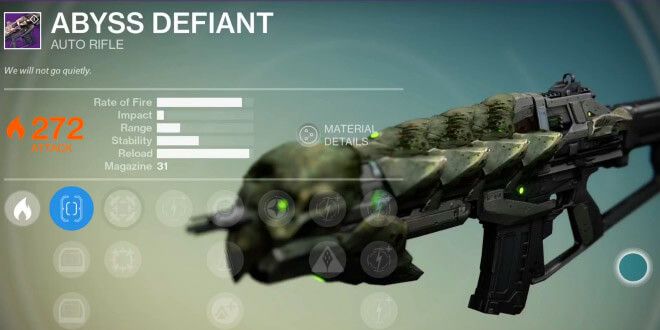 Destiny: The Dark Below - Abyss Defiant Auto Rifle