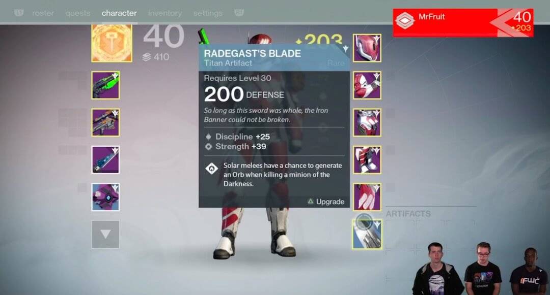 Destiny Titan Artifact