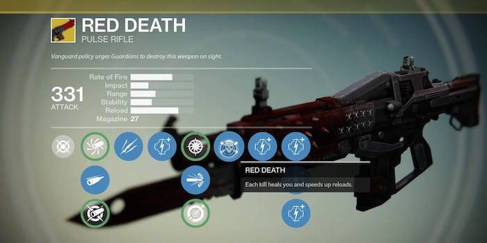 Destiny Top Guns - Red Death