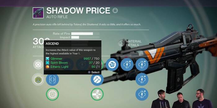 Destiny Upgrade Weapons Ascend