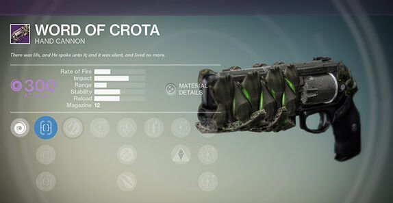 Destiny - Word of Crota Raid Weapon