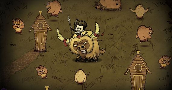 Don't Starve Together Riding Beefalo