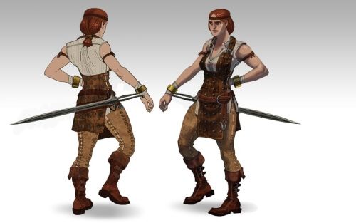 Dragon Age 2 Character Aveline Concept Art