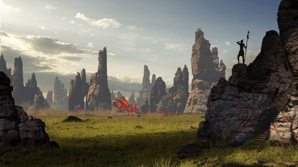 Dragon Age 3 Concept Art Rocky Plains