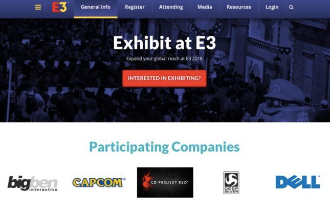 E3 2018 participating companies CD Projekt RED