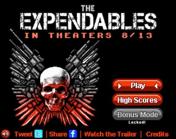 Expendables Game Screen