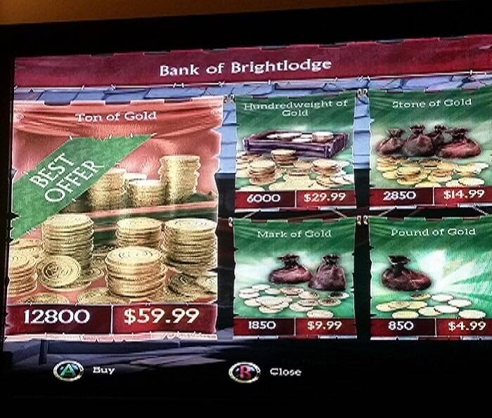 Fable Legends Gold Prices