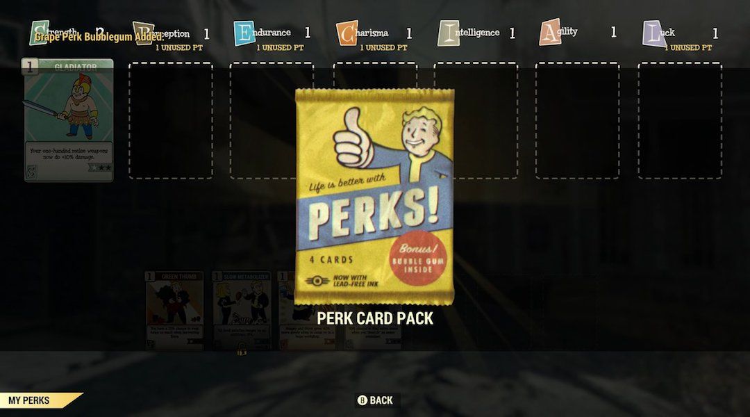 Fallout 76 perk card packs pay to win
