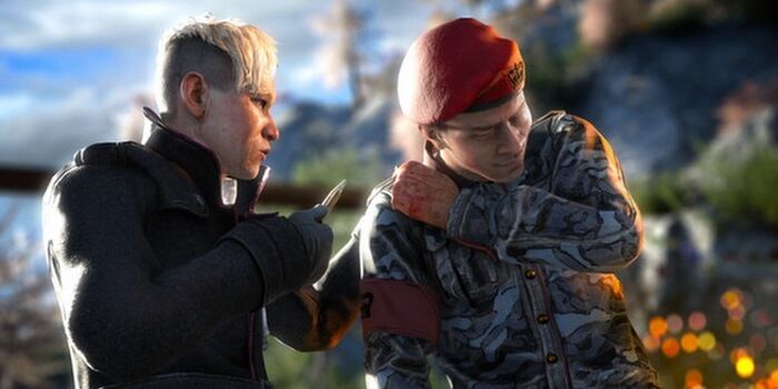 Far Cry 4's Pagan Min threatening soldier
