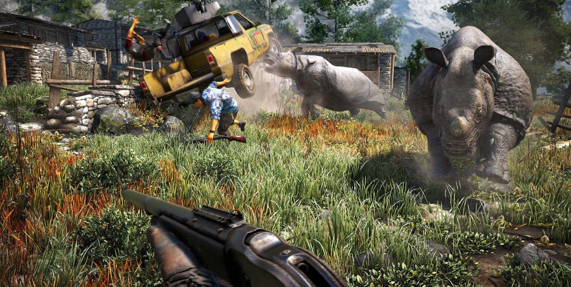 Far Cry 4 Rhinos