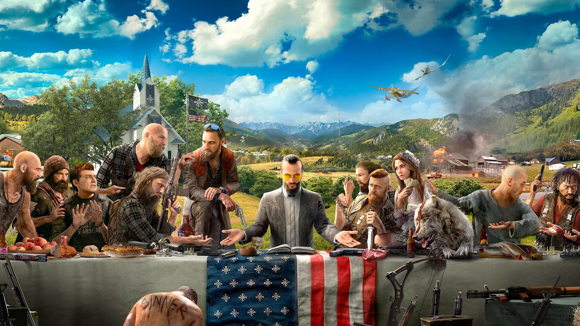 far cry 5 key art joseph seed last supper