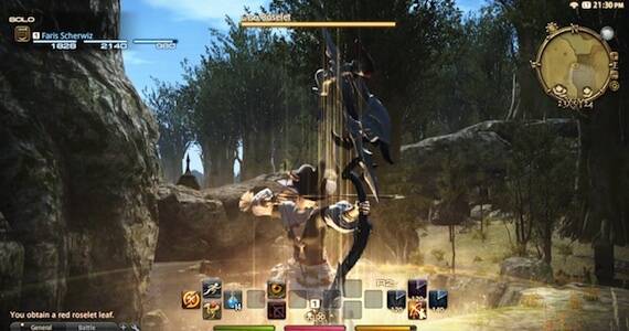 Final Fantasy 14 - Combat Screen