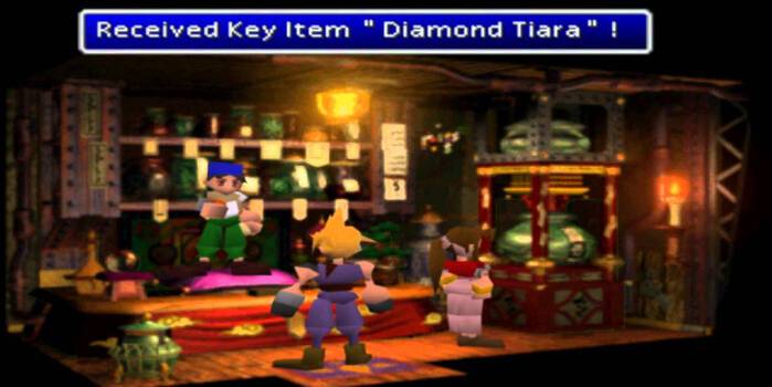 Final Fantasy 7 Diamond Tiara Crossdressing Wall Market