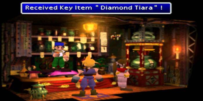 Final Fantasy 7 Diamond Tiara Crossdressing Wall Market
