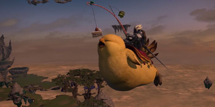 Final Fantasy XIV Flying Fat Chocobo Mount E3 2015