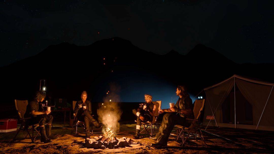 Final fantasy xv camping eating