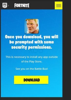 Fortnite mobile security permissions