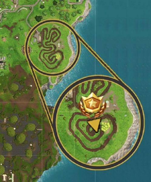Fortnite season 4 week 3 treasure map