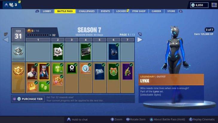 fortnite season 7 lynx stage 3