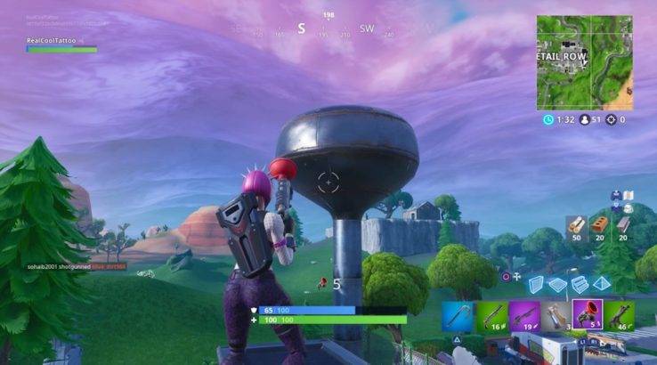Fortnite where to find water tower