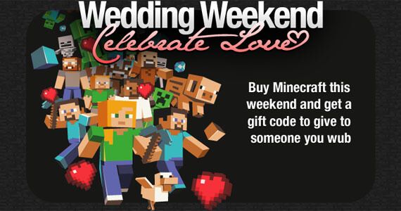 Get Minecraft Free for Notch Wedding Weekend