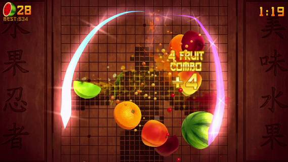 Fruit Ninja Kinect E3 Screenshot