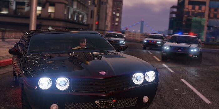 GTA-5-PC-Franklin-Outrunning-Cops