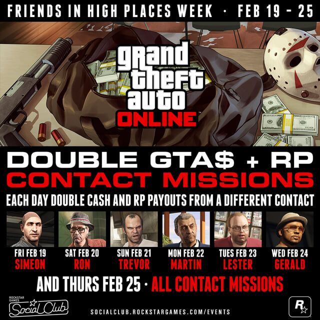 GTA Online Friends In High Places event